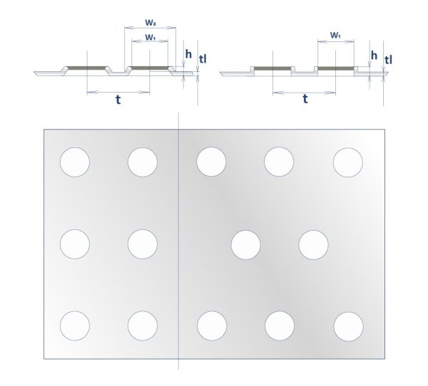 DĚROVANÝ PLECH Rvt 12-35, NEREZ - 2,0/2075x1075 mm - Image 2
